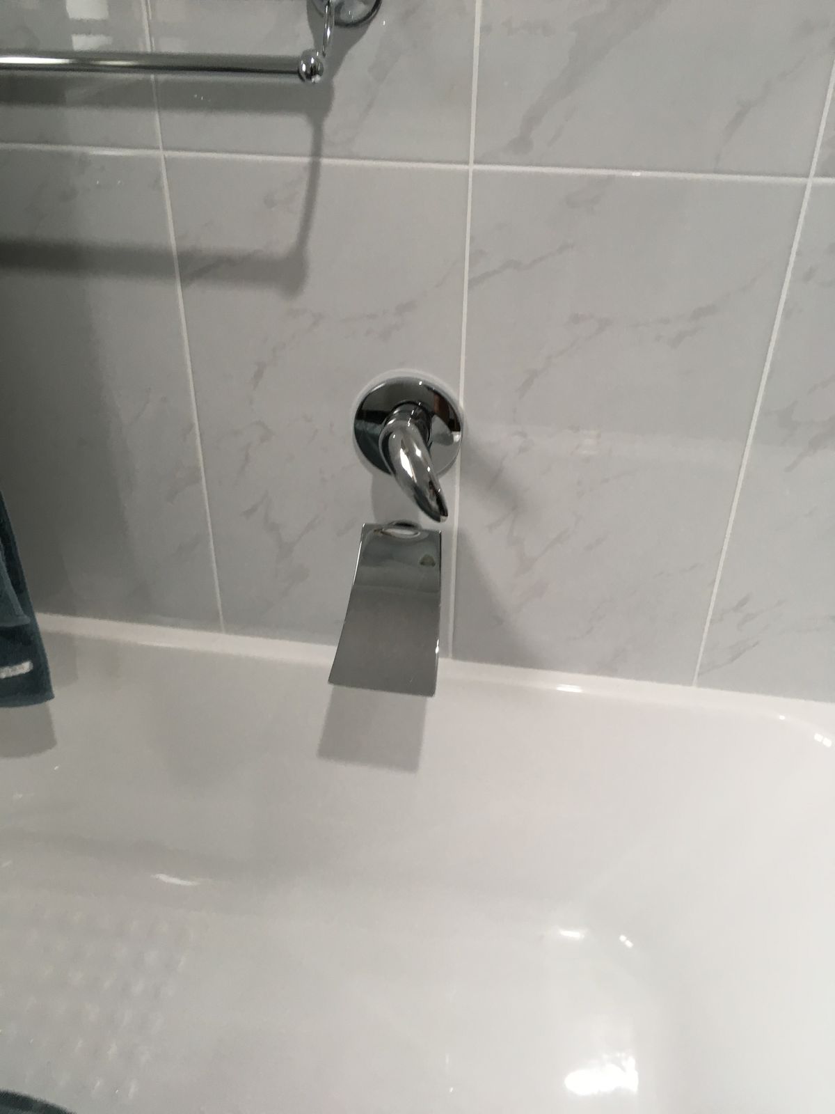 Bath spout installation in a renovated Regents Park bathroom