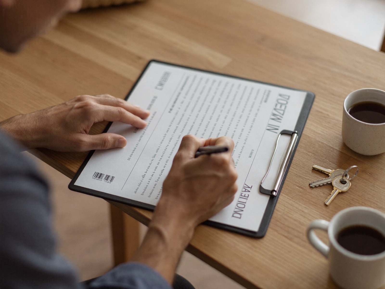 Writing a fixed price quote at the kitchen bench
